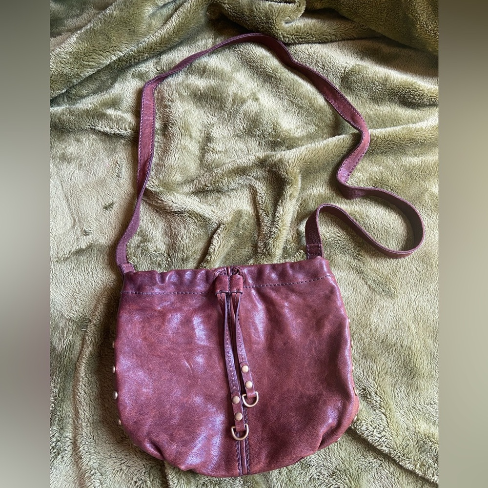 Fossil Long Live Vintage Slouchy Brown Leather Small Crossbody Bag